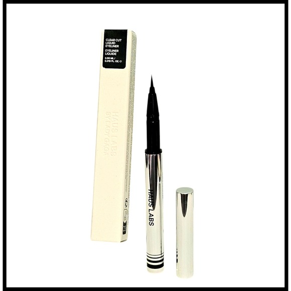Haus Labs Clear Cut Liquid Eyeliner - Intense Black, Precise Line, Longwear Full - Picture 1 of 5